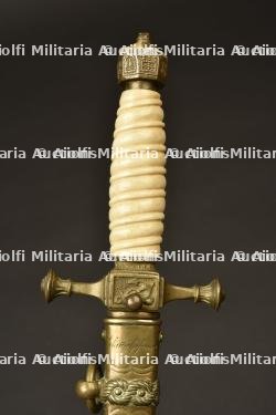 Dague style 1890 de l officier Schimmelpfennig de la Marine Imperiale allemande. Imperial german named navy officer 1890 style dagger. Kaiserliche Marine Dolch fur Offizier mit Name — photo 4