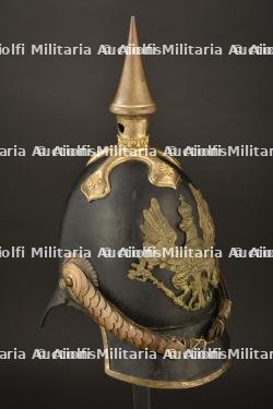 Casque a pointe d officier prussien 1842. Early prussian officer spiked helmet pattern 1842. Offizier Pickelhaube M1842