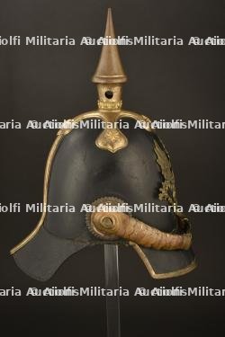 Casque a pointe d officier prussien 1842. Early prussian officer spiked helmet pattern 1842. Offizier Pickelhaube M1842 — photo 10