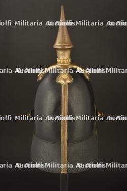 Casque a pointe d officier prussien 1842. Early prussian officer spiked helmet pattern 1842. Offizier Pickelhaube M1842 — miniature 11