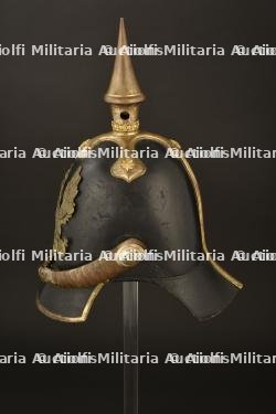 Casque a pointe d officier prussien 1842. Early prussian officer spiked helmet pattern 1842. Offizier Pickelhaube M1842 — photo 14