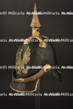 Casque a pointe d officier prussien 1842. Early prussian officer spiked helmet pattern 1842. Offizier Pickelhaube M1842 — miniature 15