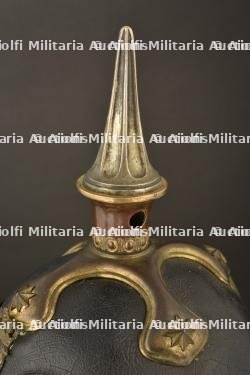 Casque d officier modele 1842 de la Garde. Scarce prussian guard pattern 1842 officer spiked helmet. Selten Garde Offizier Pickelhaube M1842 — miniature 4