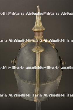 Casque d officier modele 1842 de la Garde. Scarce prussian guard pattern 1842 officer spiked helmet. Selten Garde Offizier Pickelhaube M1842 — miniature 7