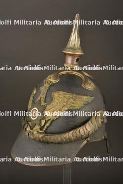 Casque d officier modele 1842 de la Garde. Scarce prussian guard pattern 1842 officer spiked helmet. Selten Garde Offizier Pickelhaube M1842 — miniature 15