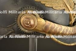 Casque d officier de reserve Garde FeldArtillerie. Guard field artillery reserve officer spiked helmet. Garde Feldartillerie Reserve Offizier Pickelhaube. — miniature 15