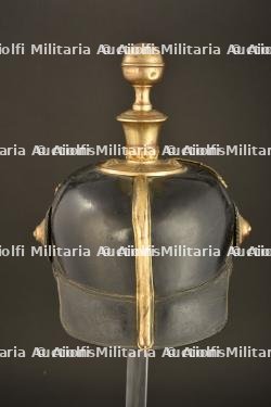 Casque d officier de reserve Garde FeldArtillerie. Guard field artillery reserve officer spiked helmet. Garde Feldartillerie Reserve Offizier Pickelhaube. — miniature 16