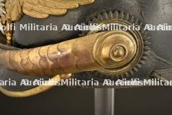 Casque d officier de reserve Garde FeldArtillerie. Guard field artillery reserve officer spiked helmet. Garde Feldartillerie Reserve Offizier Pickelhaube. — miniature 18
