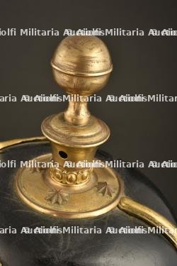 Casque d officier de reserve Garde FeldArtillerie. Guard field artillery reserve officer spiked helmet. Garde Feldartillerie Reserve Offizier Pickelhaube. — miniature 19