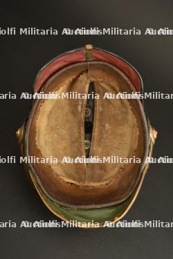 Casque d officier de reserve Garde FeldArtillerie. Guard field artillery reserve officer spiked helmet. Garde Feldartillerie Reserve Offizier Pickelhaube. — photo 20