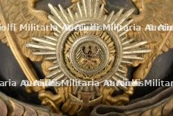 Casque d officier de reserve Garde FeldArtillerie. Guard field artillery reserve officer spiked helmet. Garde Feldartillerie Reserve Offizier Pickelhaube. — photo 32
