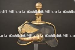 Casque d officier de reserve Garde FeldArtillerie. Guard field artillery reserve officer spiked helmet. Garde Feldartillerie Reserve Offizier Pickelhaube. — miniature 35