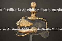 Casque d officier de reserve Garde FeldArtillerie. Guard field artillery reserve officer spiked helmet. Garde Feldartillerie Reserve Offizier Pickelhaube. — miniature 36
