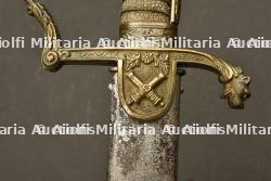 Sabre d officier d artillerie prussien a tete de lion. German artillery lion head officer saber. Preussen Artillerie Offizier Lowenkopf Säbel — miniature 4
