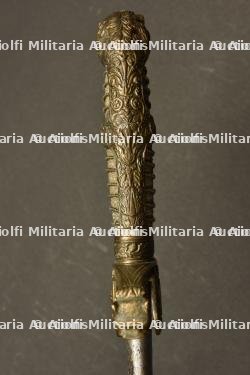 Sabre d officier d artillerie prussien a tete de lion. German artillery lion head officer saber. Preussen Artillerie Offizier Lowenkopf Säbel — miniature 5