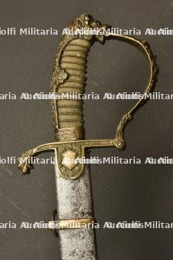 Sabre d officier d artillerie prussien a tete de lion. German artillery lion head officer saber. Preussen Artillerie Offizier Lowenkopf Säbel — miniature 7
