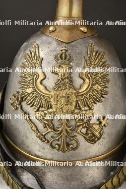 Casque a pointe de Kurassier modele 1862. Cuirassier spiked helmet pattern 1862. Kurassier Pickelhaube Modell 1862 — photo 15