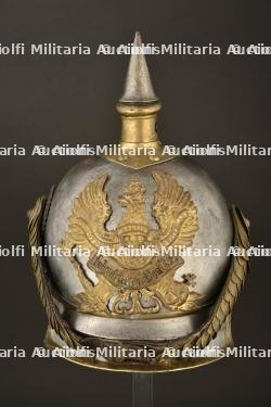 Casque modele 1853 modifie 1862-1867 du 2eme Regiment de Cuirassiers de la Reine. Prussian 2nd cuirassier regiment, queen s own, spiked helmet. Preussen Kurassier Regiment Nr 2 Pickelhaube M1862-1867 — photo 1