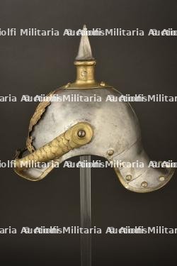 Casque modele 1853 modifie 1862-1867 du 2eme Regiment de Cuirassiers de la Reine. Prussian 2nd cuirassier regiment, queen s own, spiked helmet. Preussen Kurassier Regiment Nr 2 Pickelhaube M1862-1867 — photo 7