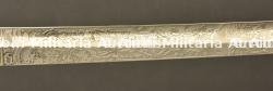 Sabre d officier tete de lion de cavalerie a lame gravee. German cavalry officer sword, engraved blade. Kavallerie Offizier Lowenkopf Säbel — miniature 11