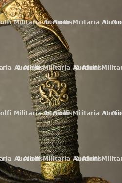 Sabre IOD89 avec dedicace, belle facture. Deluxe german infantry officer dedicated sword. Infanterie Offizier Degen in Luxusqualität. — photo 4