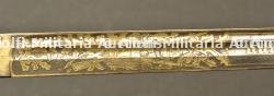 Sabre IOD89 avec dedicace, belle facture. Deluxe german infantry officer dedicated sword. Infanterie Offizier Degen in Luxusqualität. — photo 10
