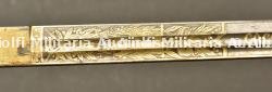 Sabre IOD89 avec dedicace, belle facture. Deluxe german infantry officer dedicated sword. Infanterie Offizier Degen in Luxusqualität. — photo 11