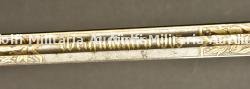 Sabre IOD89 avec dedicace, belle facture. Deluxe german infantry officer dedicated sword. Infanterie Offizier Degen in Luxusqualität. — miniature 12