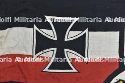 Grand drapeau imperial allemand. Large imperial german flag. Grosse Reichskriegsflagge Kaiserkiche Kriegs Fahne — photo 3