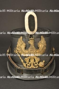 Tschako de sous officier prussien. Prussian light infantry NCO shako. Jäger Unteroffizier Tschako — miniature 1