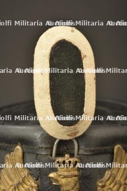 Tschako de sous officier prussien. Prussian light infantry NCO shako. Jäger Unteroffizier Tschako — miniature 12
