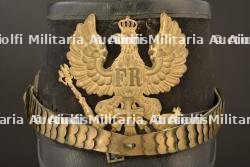 Tschako d officier de reserve de Jäger. Prussian light infantry reserve officer shako. Preussen Reserve Offizier Jager Tschako — photo 13