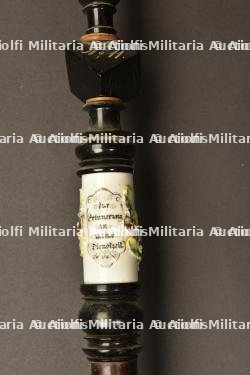 Pipe de reserviste du 11eme Chasseurs a pied de Marburg. German 11th light infantry porcelan reservist pipe. Marburg Jäger Bataillon Nr 11 Reservistenpfeife — miniature 10