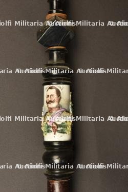 Pipe de reserviste du 11eme Chasseurs a pied de Marburg. German 11th light infantry porcelan reservist pipe. Marburg Jäger Bataillon Nr 11 Reservistenpfeife — miniature 17