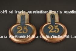 epaulettes d officier du 25eme regiment d infanterie. Prussian infantry officer shoulder epaulet pair. Infanterie Regiment Nr25 Paar Epauletten — photo 1