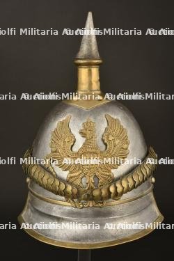 Casque de cuirassier prussien troupe modele 1853 modifie 1862. Franco Prussian war enlisted cuirassier spiked helmet. Preussen Kurassier Mannschaft Pickelhaube M1853-1862