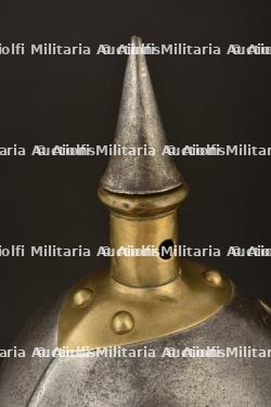 Casque de cuirassier prussien troupe modele 1853 modifie 1862. Franco Prussian war enlisted cuirassier spiked helmet. Preussen Kurassier Mannschaft Pickelhaube M1853-1862 — photo 8