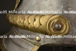 Casque de cuirassier prussien troupe modele 1853 modifie 1862. Franco Prussian war enlisted cuirassier spiked helmet. Preussen Kurassier Mannschaft Pickelhaube M1853-1862 — photo 12