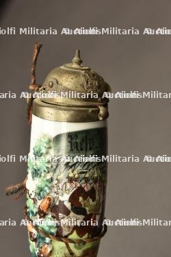 Pipe de reserviste du Kurassier Regiment Nr 4. German 4th cuirassier porcelan reservist pipe. Kurassier Regiment Nr 4 Reservistenpfeife — miniature 3