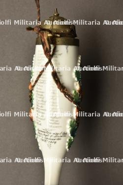 Pipe de reserviste du Kurassier Regiment Nr 4. German 4th cuirassier porcelan reservist pipe. Kurassier Regiment Nr 4 Reservistenpfeife — photo 4
