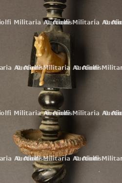 Pipe de reserviste du Kurassier Regiment Nr 4. German 4th cuirassier porcelan reservist pipe. Kurassier Regiment Nr 4 Reservistenpfeife — photo 6