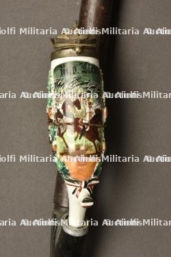 Pipe de reserviste du Kurassier Regiment Nr 4. German 4th cuirassier porcelan reservist pipe. Kurassier Regiment Nr 4 Reservistenpfeife — miniature 10