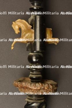 Pipe de reserviste du Kurassier Regiment Nr 4. German 4th cuirassier porcelan reservist pipe. Kurassier Regiment Nr 4 Reservistenpfeife — photo 11