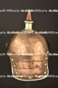 Casque de Garde du Corps modele 1867 en tenue de service. Prussian Garde du Corps spiked helmet pattern 1867. Garde du Corps Pickelhaube M1867 — miniature 9