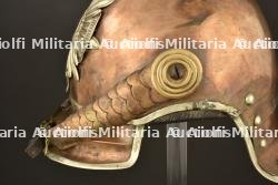 Casque de Garde du Corps modele 1867 en tenue de service. Prussian Garde du Corps spiked helmet pattern 1867. Garde du Corps Pickelhaube M1867 — miniature 10
