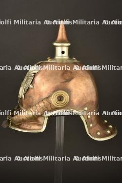 Casque de Garde du Corps modele 1867 en tenue de service. Prussian Garde du Corps spiked helmet pattern 1867. Garde du Corps Pickelhaube M1867 — miniature 11