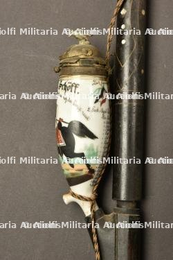 Pipe de reserviste de Garde du Corps. Scarce Garde du Corps porcelan reservist pipe.Seltene Garde du Corps Reservistenpfeife — photo 7
