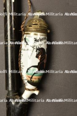 Pipe de reserviste de Garde du Corps. Scarce Garde du Corps porcelan reservist pipe.Seltene Garde du Corps Reservistenpfeife — photo 8