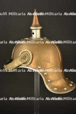 Casque de Garde Reiter saxon en tenue de service. Saxon Garde heavy cavalry spiked helmet. Sachsen Garde Reiter Pickelhaube M1893-1894 — photo 10