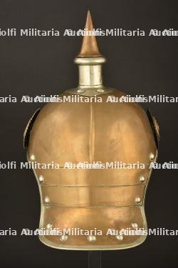 Casque de Garde Reiter saxon en tenue de service. Saxon Garde heavy cavalry spiked helmet. Sachsen Garde Reiter Pickelhaube M1893-1894 — miniature 11
